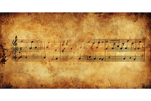 Vintage sheet music on grungy, a Texture Illustration by Lermont51