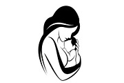 50 Mother and Baby Silhouette Bundle, an Illustration by Creativeshirt (Thumbnail 19 of 48)