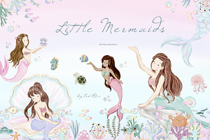 Little Mermaids, a Person Illustration by heyiamalice