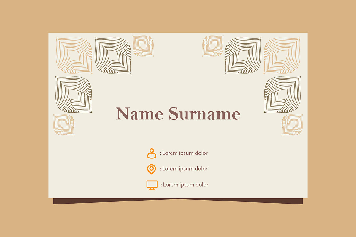 Natural Floral Business card, a Marketing Template by sekitarief (Photo 3 of 3)