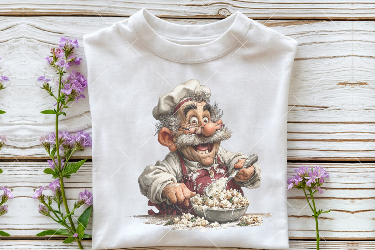 Whimsical Funny Grandpa Clipart, an Illustration by OK Design (Photo 6 of 6)