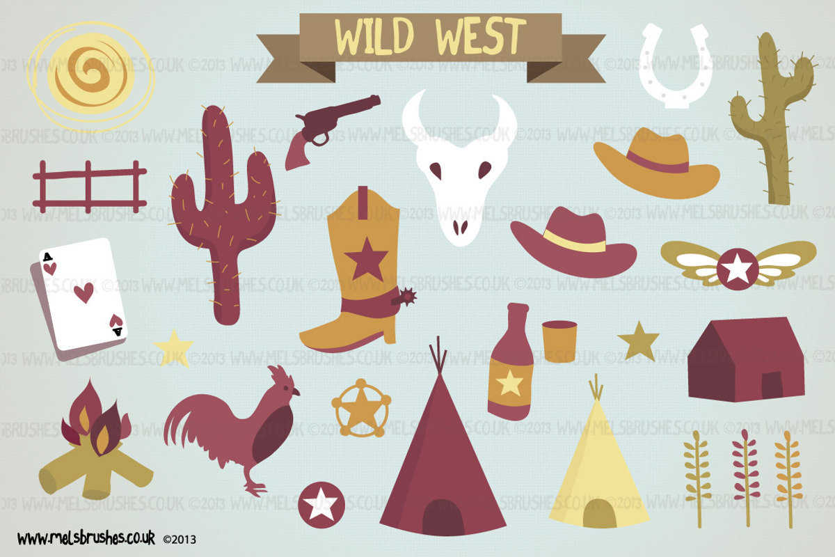 Wild West, an Illustration by Mels Brushes