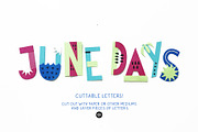 JUNE DAYS OpenType-SVG Color Font, a Font by Blush Font Co. (Thumbnail 6 of 7)