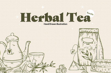 22 Tea hand drawing, a Healthcare Illustration by Pikgura