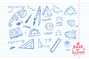 Back to school doodle vector set, an Education Illustration by Hala (Thumbnail 4 of 5)