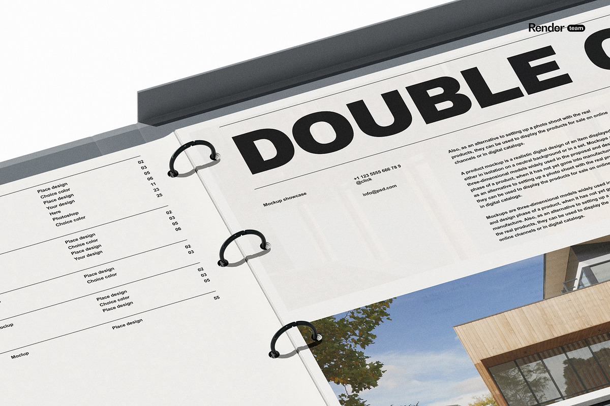Binder Mockup Set, a Product Mockup by Renderteam (Photo 16 of 16)