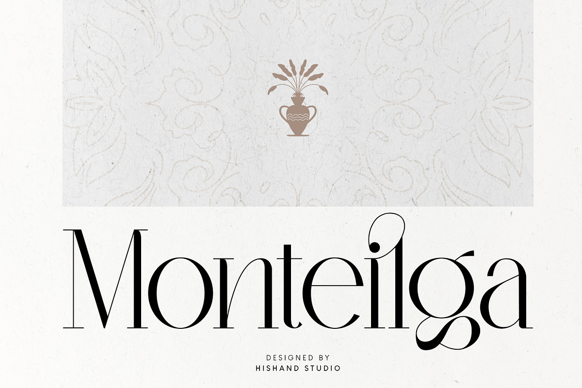 Monteilga Serif Font, a Serif Font by Hishand Studio (Photo 1 of 10)