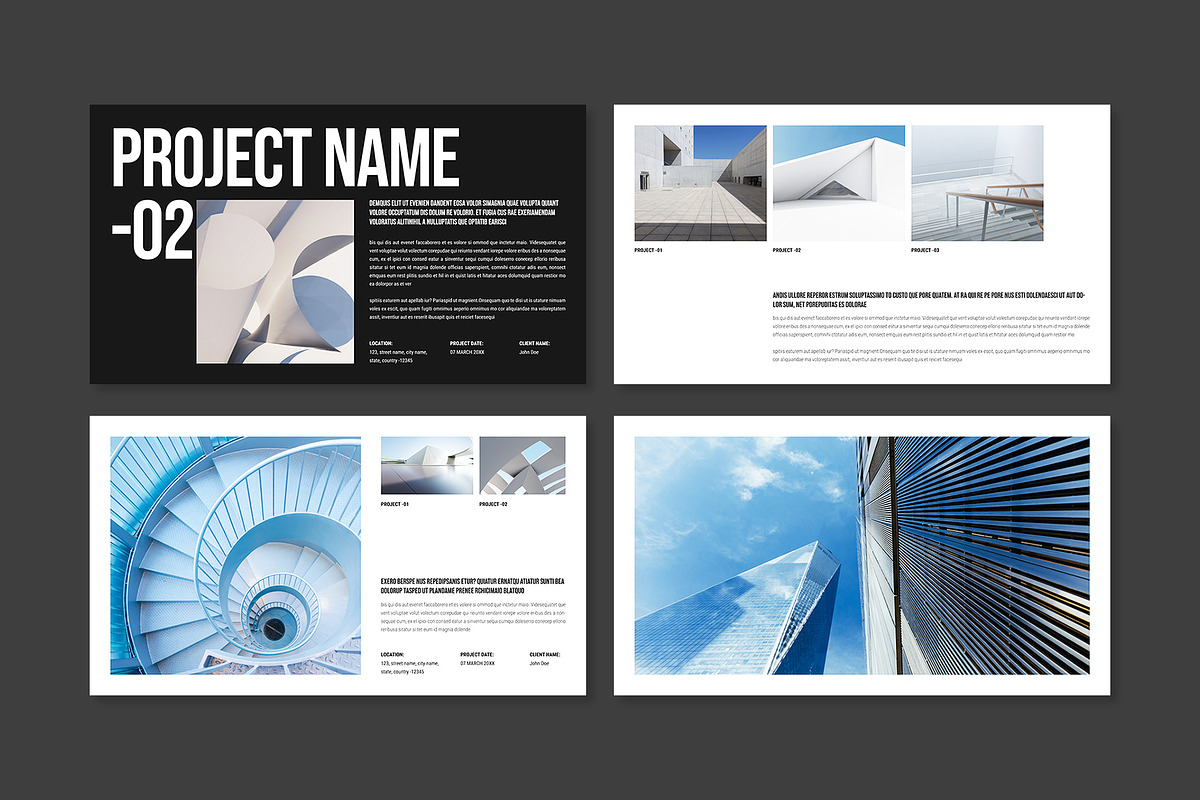 Architecture Portfolio Presentation, a Presentation Template by E-Type (Photo 4 of 6)