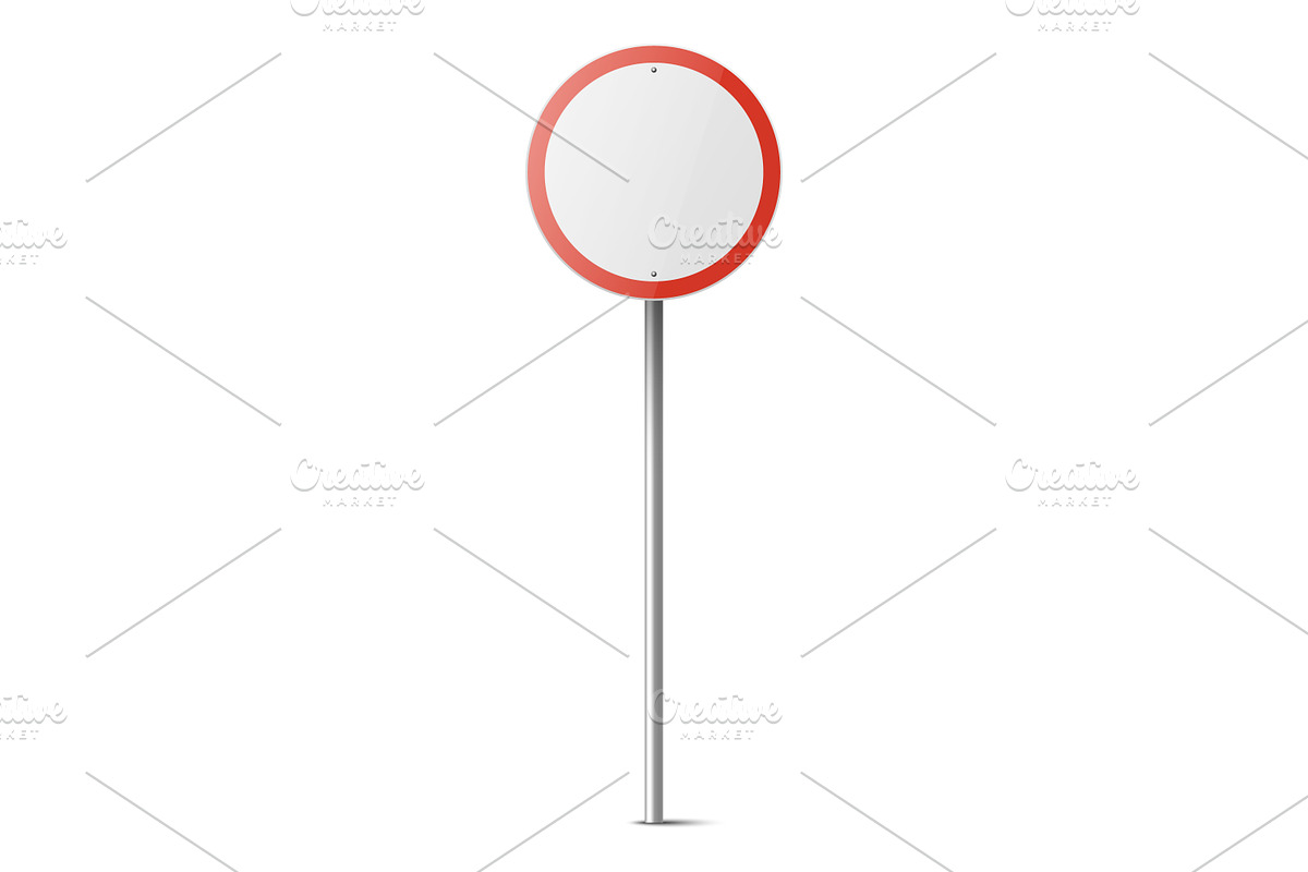 Vector Set of Road Prohibition Signs, an Object Graphic by Gomolach (Photo 2 of 7)