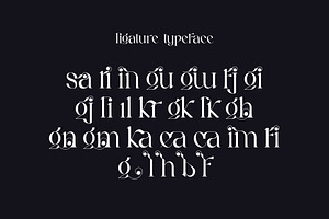 Kariin Ligature Serif Typeface