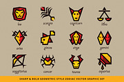 6 zodiac sets 204+ illustrations, an Illustration by VecRas (Thumbnail 3 of 17)