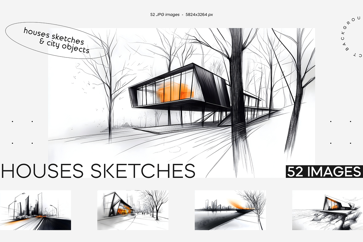 Houses Sketches JPG Collection, an Architecture Photo by Lumeno (Photo 1 of 9)