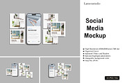 Social Media Post Mockup, a Device Mockup by lamorastudio (Thumbnail 1 of 11)