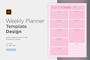 Weekly Planner Sheet Design -01