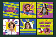 Trendy Fashion Social Media Post, a Social Media Template by MightyDesign (Thumbnail 1 of 5)
