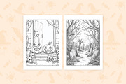 Halloween Coloring Page, an Illustration by DesignDevisers (Thumbnail 5 of 5)