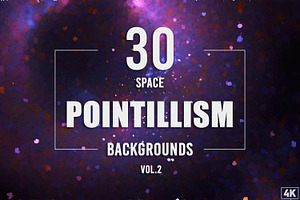 30 Pointillism Space Backgrounds 2