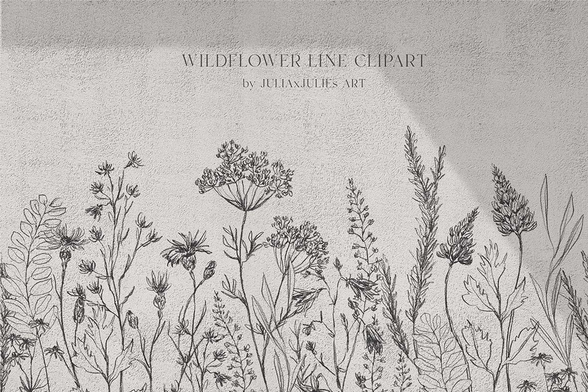Hand Drawn Wildflowers, a Decorative Illustration by JULIA x JULIE's ART (Photo 1 of 2)