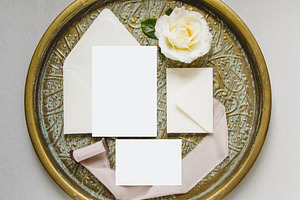 Wedding Invitation set mockup