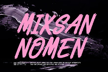 Mixan Nomen | Handwritten Brush Font