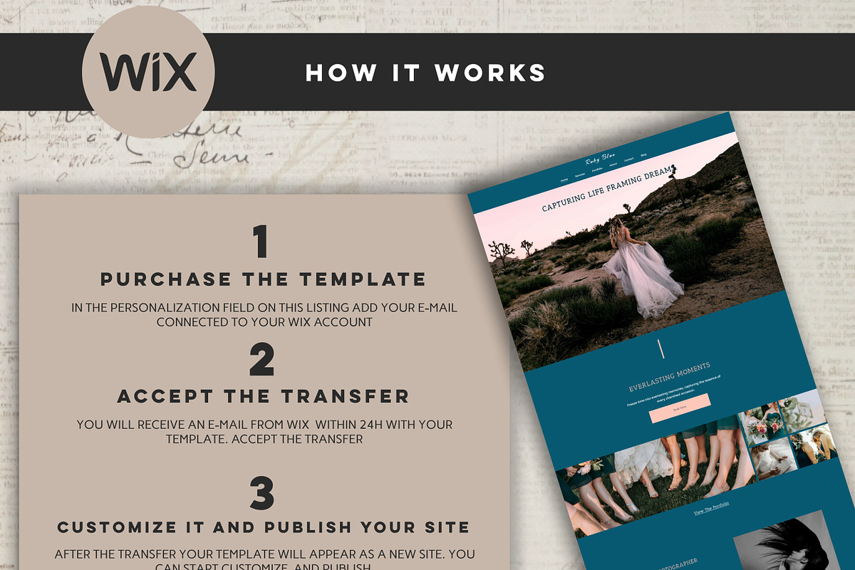 Wix Photography Website Template, a Wix Template by Design House (Photo 8 of 10)