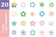 20 Logo Flower Templates Bundle, a Branding & Logo Template by Friendesigns (Thumbnail 1 of 21)