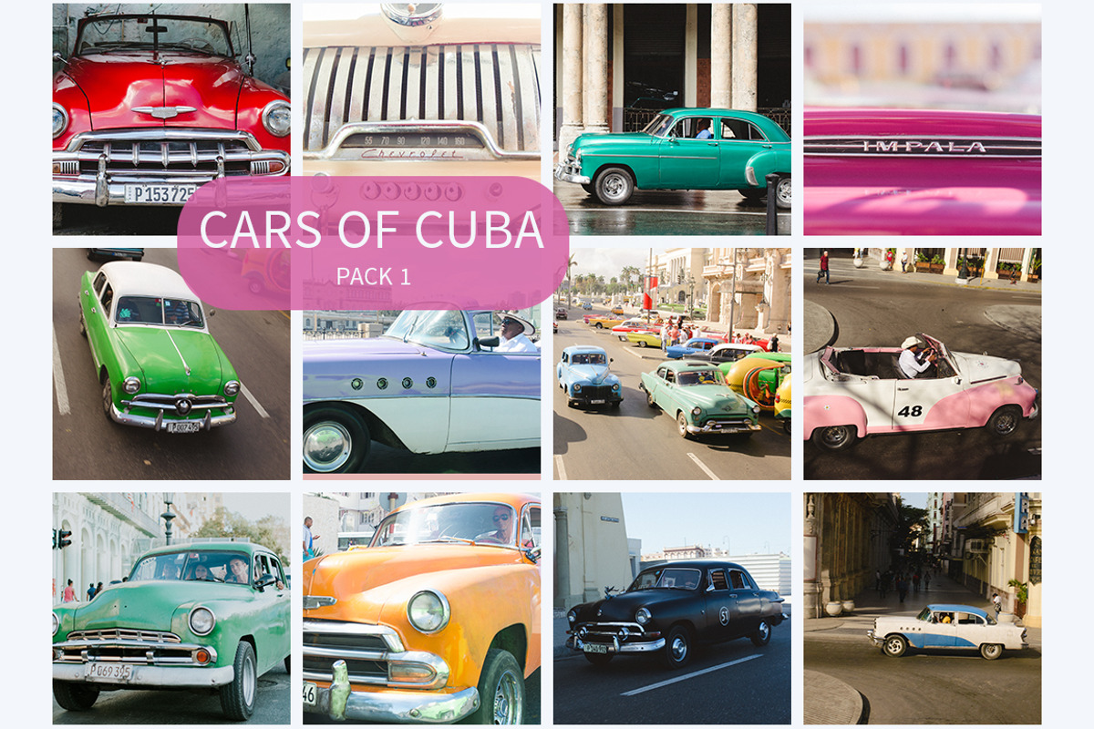 Classic cars of cuba stock photograph, a Transportation Photo by Persnickety Prints (Photo 1 of 6)
