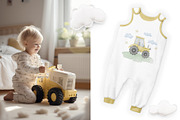 Construction Trucks watercolor set, a Transportation Illustration by Alisles (Thumbnail 11 of 16)