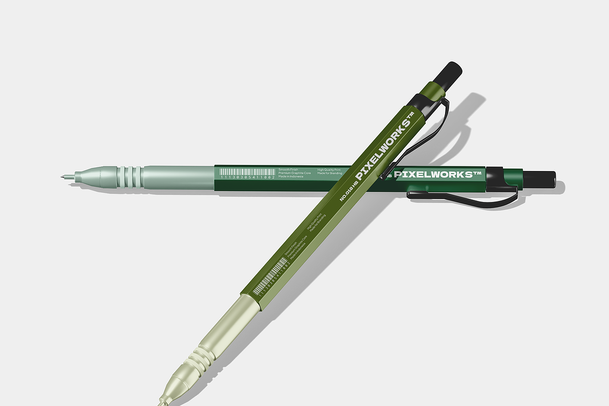 Pencil Mockup, a Pens & Pencil Mockup by Bartama Graphic (Photo 2 of 5)