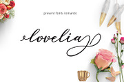 Lovelia, a Script Font by Genesis Lab (Thumbnail 1 of 7)