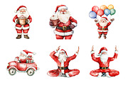 Funny Santa Clipart, an Illustration by Design Market (Thumbnail 4 of 4)