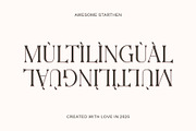 Awesome Starthen Modern And Beauty, a Serif Font by Muflieart (Thumbnail 7 of 8)