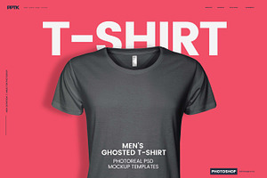Men's Ghosted T-Shirt Mockups