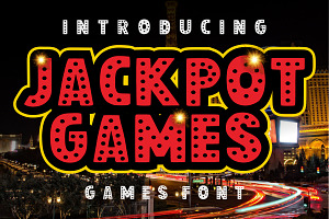 Jackpot Games - Dot Font