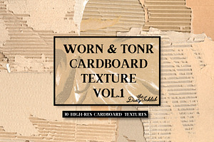 Worn & Torn Cardboard Texture Vol. 1