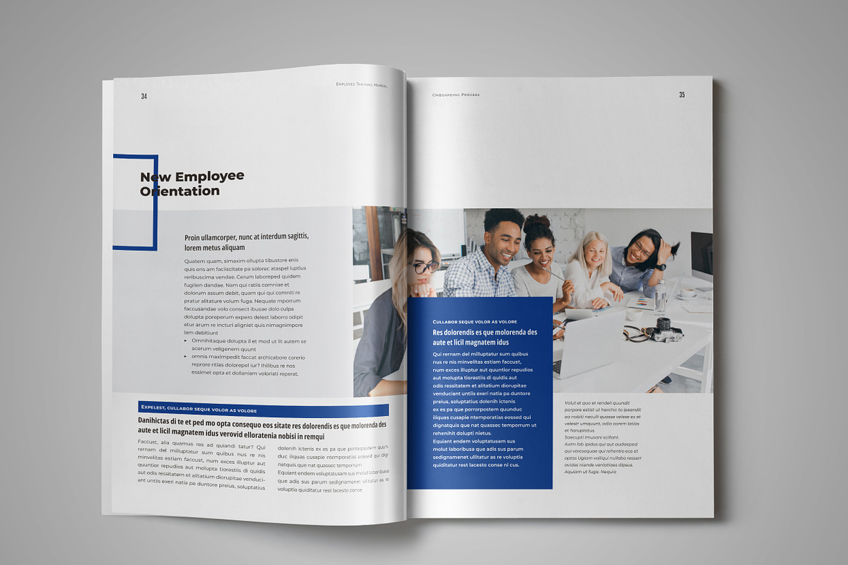 Employee Training Manual Template, a Brochure Template by StockInDesign (Photo 7 of 11)