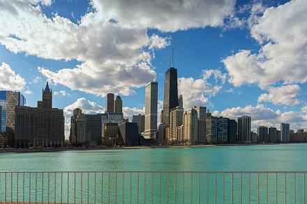 Chicago city skyline illinois usa stock photo containing city and skyline, an Architecture Photo by Tampatra