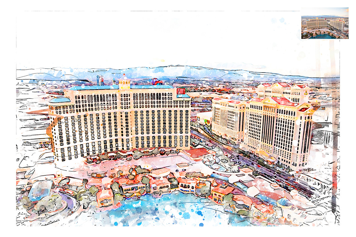 Aquarino - Watercolor PS Action, an Action Add-On by A R T M A R T (Photo 7 of 17)