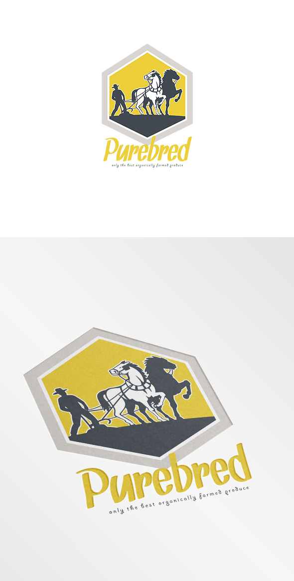 Purebred Organic Farm Produce Logo, a Branding & Logo Template by ...