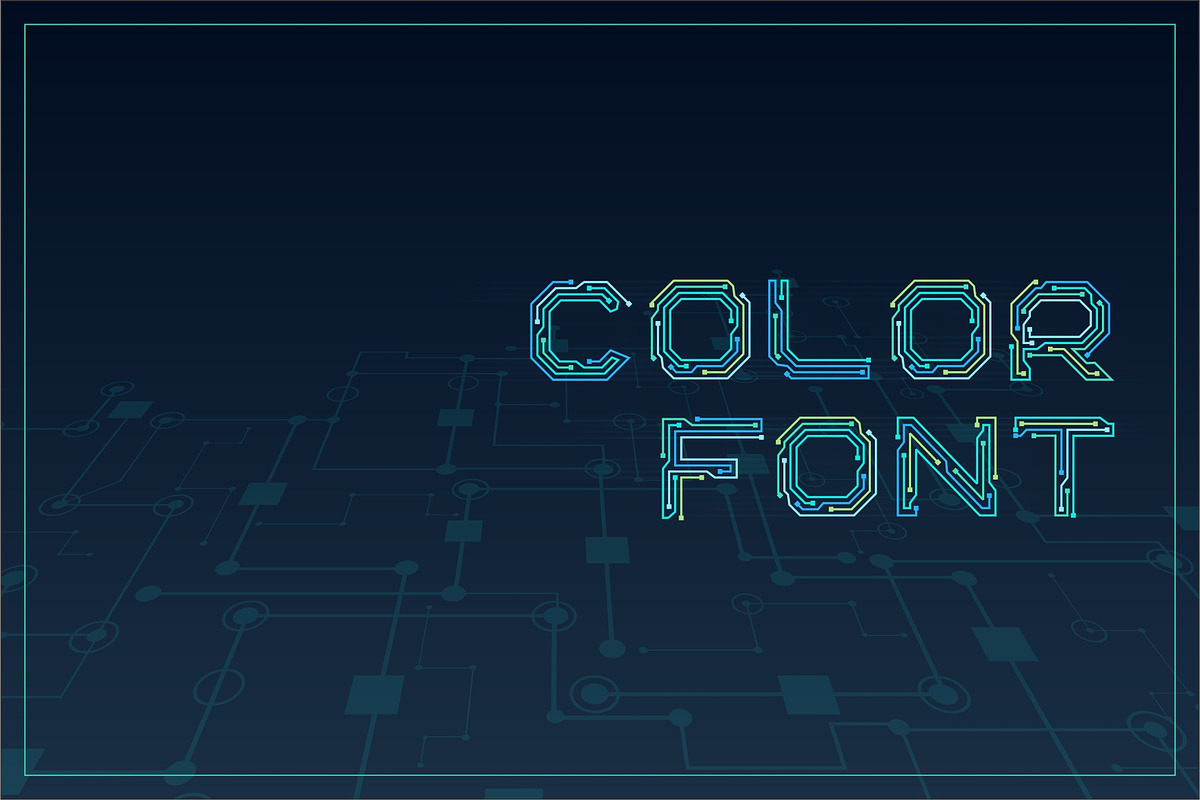 Circuitra Color Font preview 4