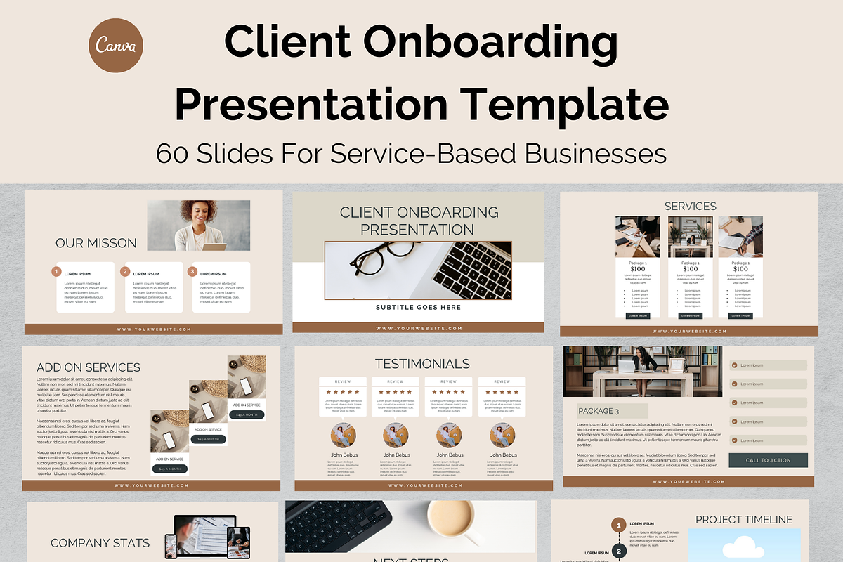 Client Onboarding Canva Presentation, a Presentation Template by Social Assumptions (Photo 1 of 7)