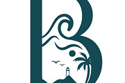 Letter B logo featuring beach, an Object Illustration by LogosDen (Thumbnail 2 of 3)