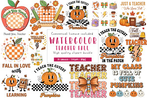 Coquette Teacher Fall Bundle Sublima, an Illustration by CreationArt