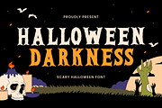 Halloween Font - HALLOWEEN DARKNESS, a Handwritten Font by Umitype (Thumbnail 1 of 8)
