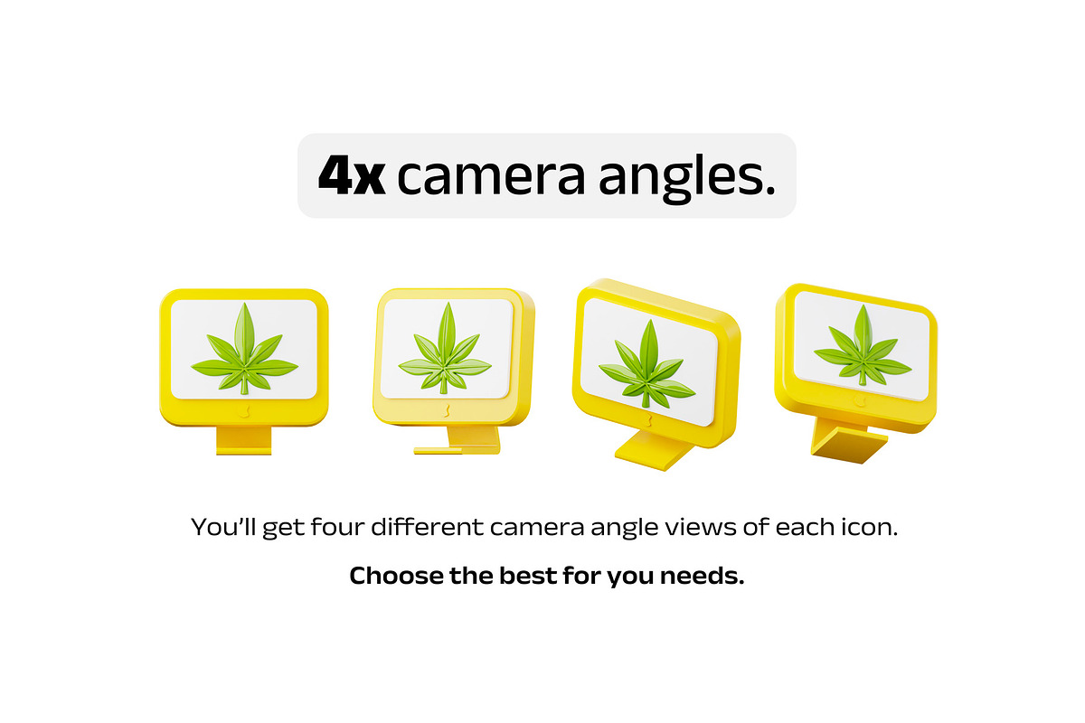 Have a good trip! - 50 weed 3D icons, an Outline Icon by Dmitriylo (Photo 3 of 6)