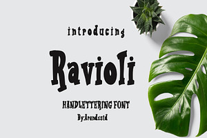 Ravioli Display Font 2 Style