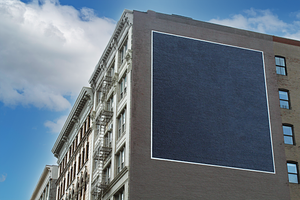 New York Painted Billboard Mockup