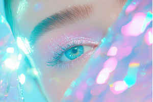 Close up of Woman Eye with Pink, a Beauty & Fashion Photo by Lermont51
