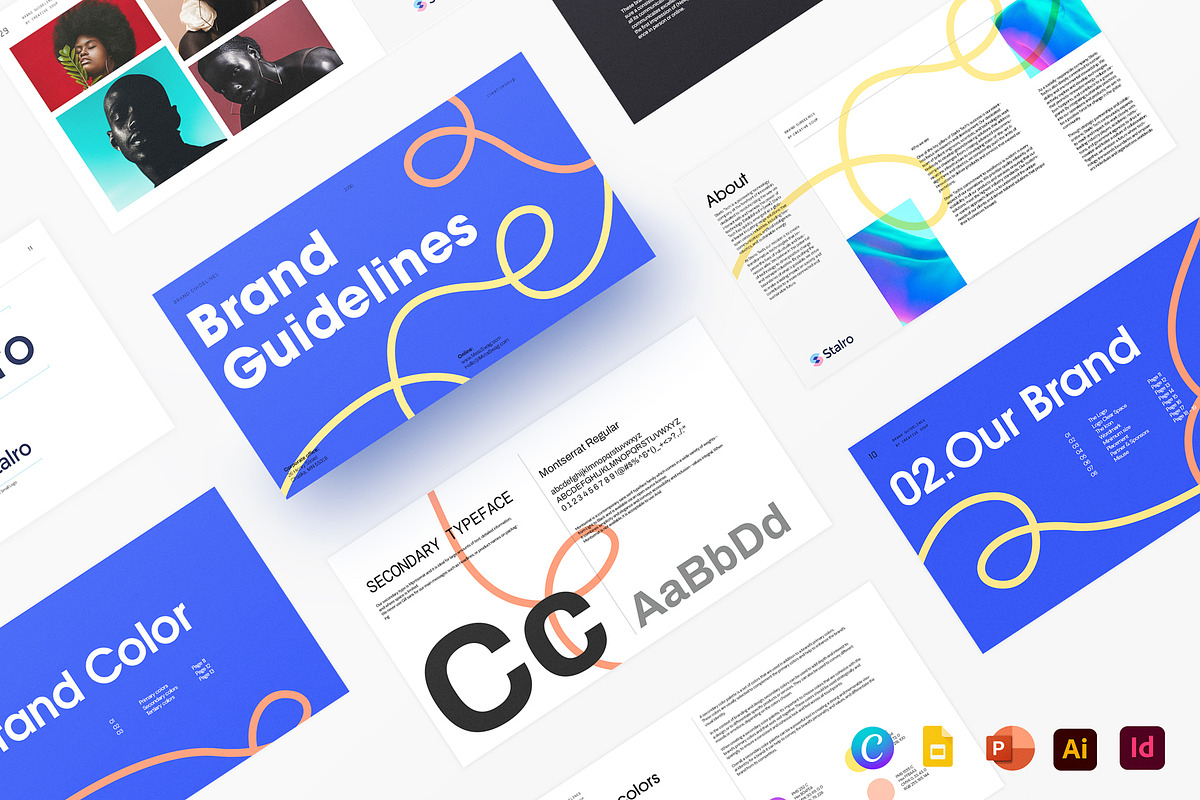 Galaxy | Brand Guidelines Template, a Presentation Template by CreativeSoup.io (Photo 1 of 12)
