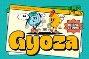 Gyoza - Cartoon Font Family, a Font by Dharmas Foundry (Thumbnail 1 of 15)